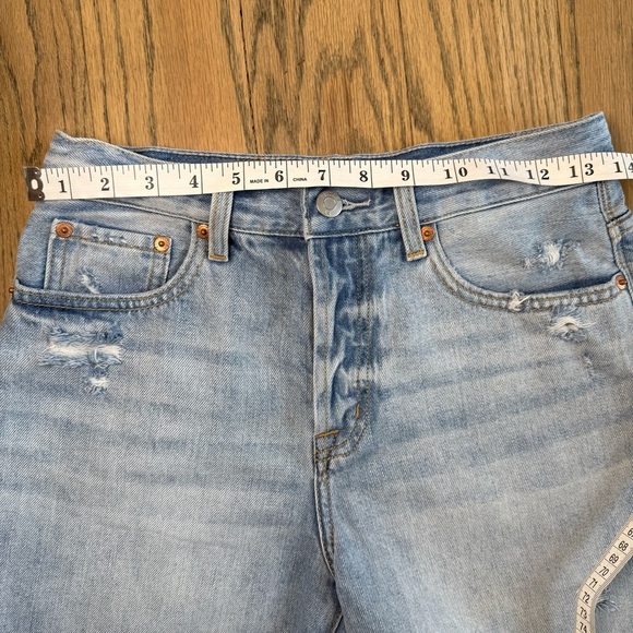 Pistola Women's Light Blue Denim Button Fly Shorts Size 25 - Picture 7 of 10